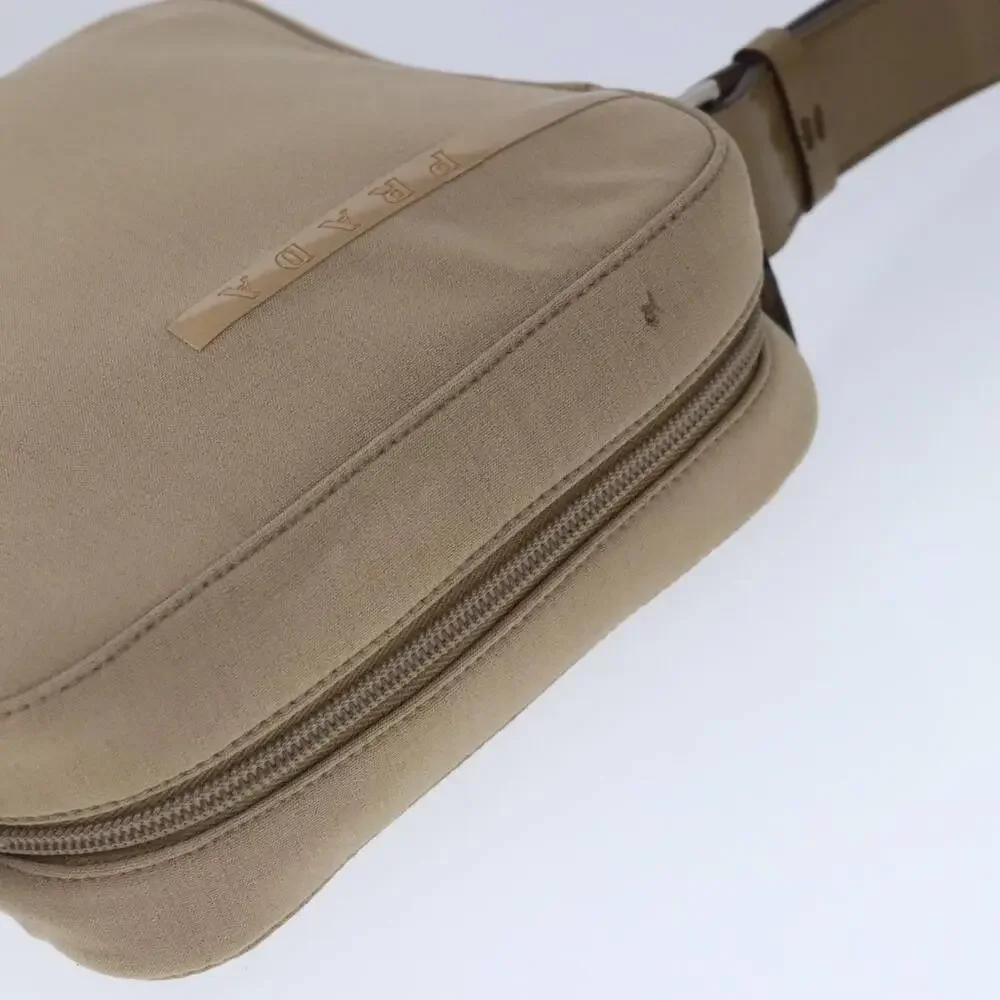 PRADA Sports Shoulder Bag Canvas Beige - Picture 6 of 16